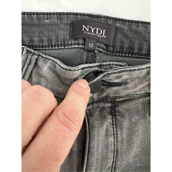 NYDJ Women's Lift X Tuck High Rise Ami Ankle Skinny Jeans Dark Gray Size 12 - Picture 9 of 13
